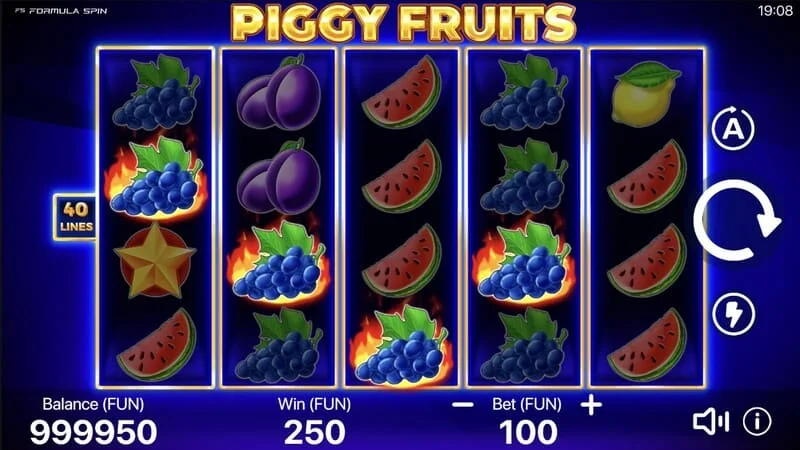 Piggy Fruits - launching the main game mode